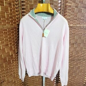 Lorenzo Uoma Madison Quarter Zip Cashmere Sweater